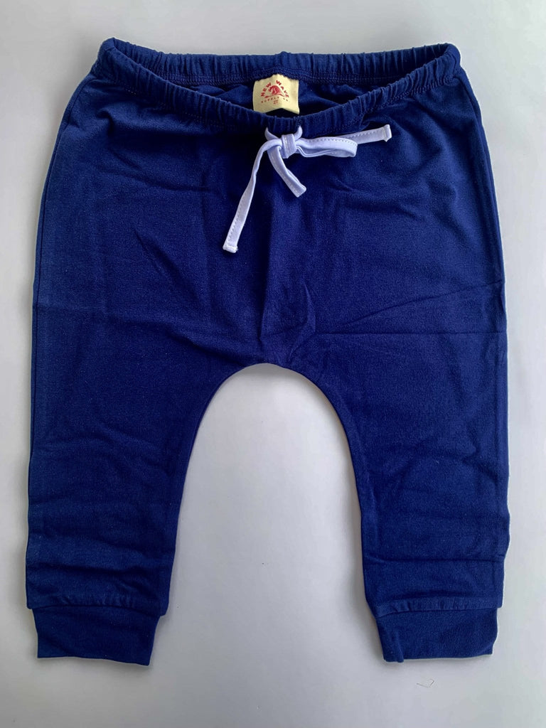Organic Toddler Joggers / Harem Pants in Navy