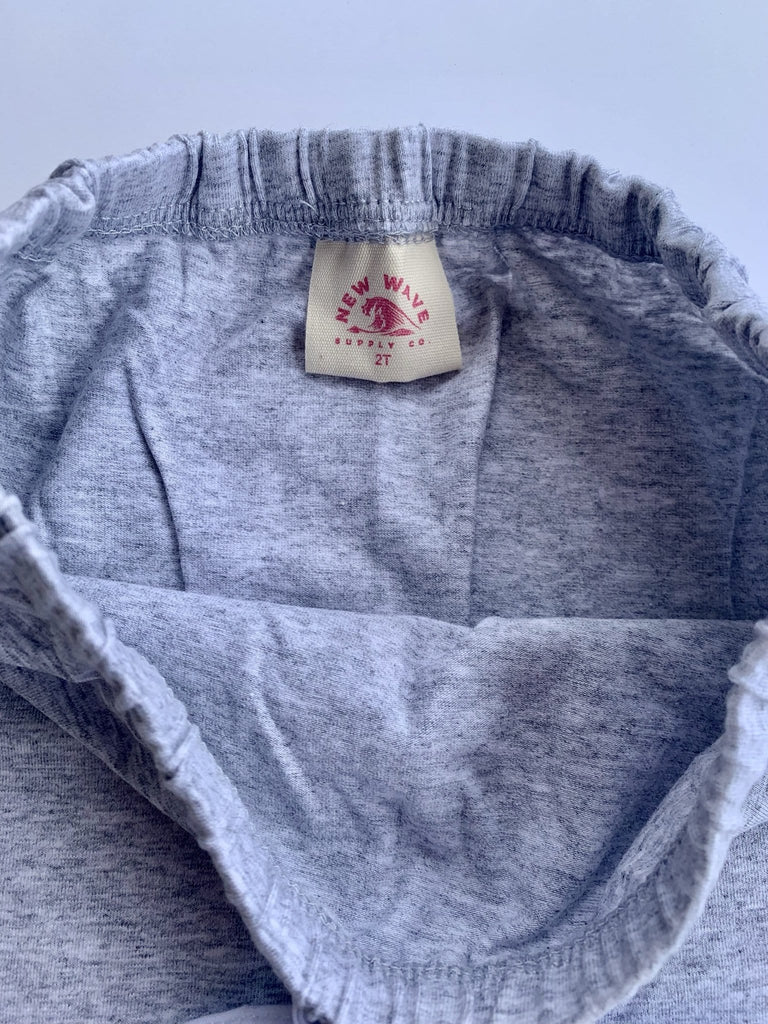 Organic Toddler Joggers / Harem Pants in Heather Grey