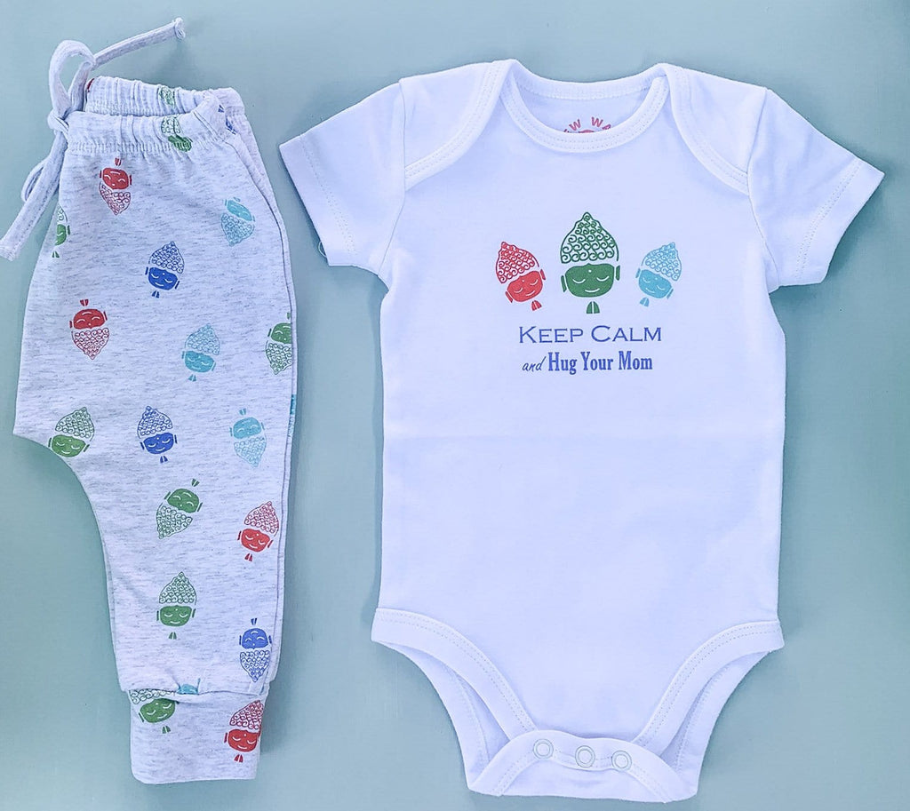 Organic Baby Buddha Onesie | onesie | www.newwavesupplyco.com