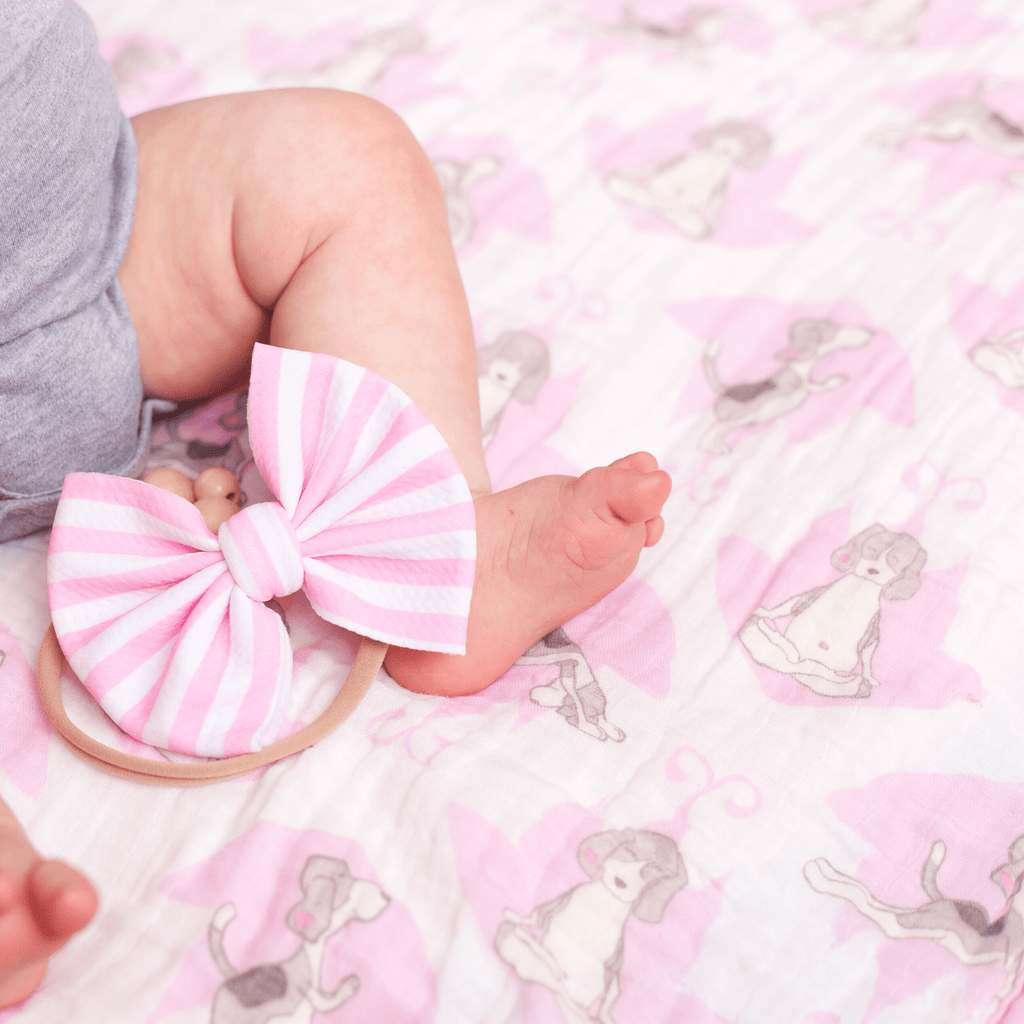 Downward Dog Yoga Swaddle in Pink
